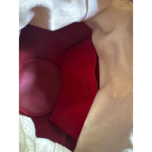 Madewell Red Leather Bucket Bag With Drawstring Closure - Picture 3 of 5